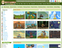 Tablet Screenshot of boy-games.net